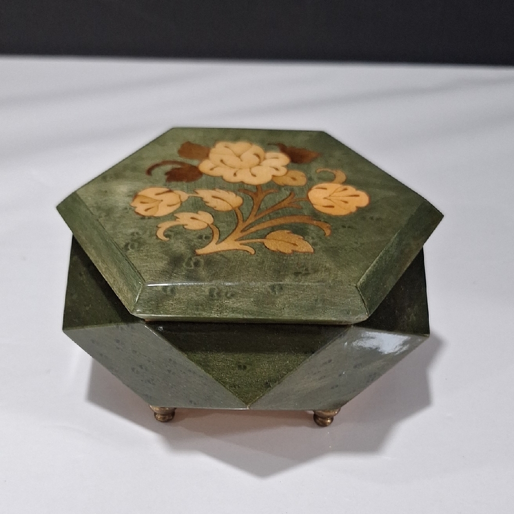 Vintage Reuge Inlay Music Box- Italy